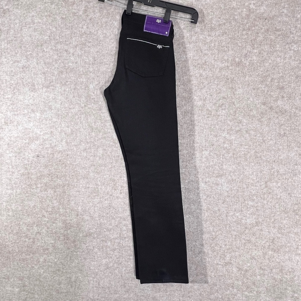 DENIM BY VICTORIA BECKHAM Black Cotton Blend Straight Leg Jeans Women Sz 28 READ - Picture 6 of 14